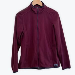 LL Bean Womens Size S Fleece Zip Up with Pockets Cozy Gorpcore Outdoor Casual